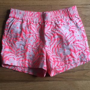 Pink floral shorts